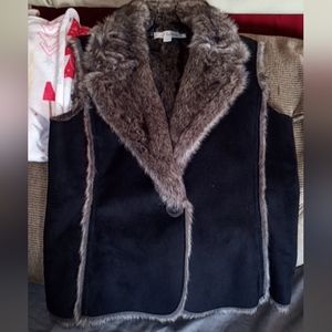 Boden Faux Fur Reversible Vest